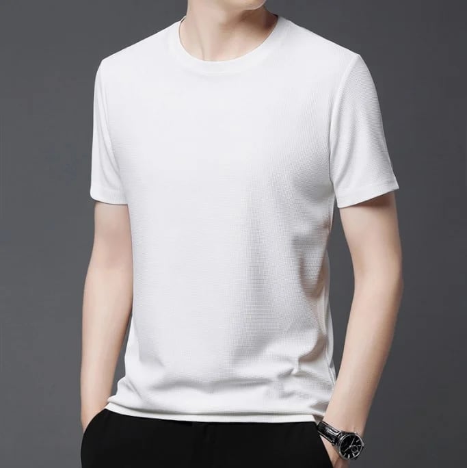 Camiseta de Punto Texturizado: Transpirable y Cómoda