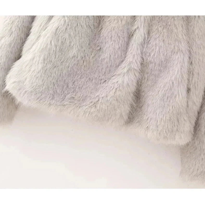 Elegant faux pelsjakke for maksimal varme