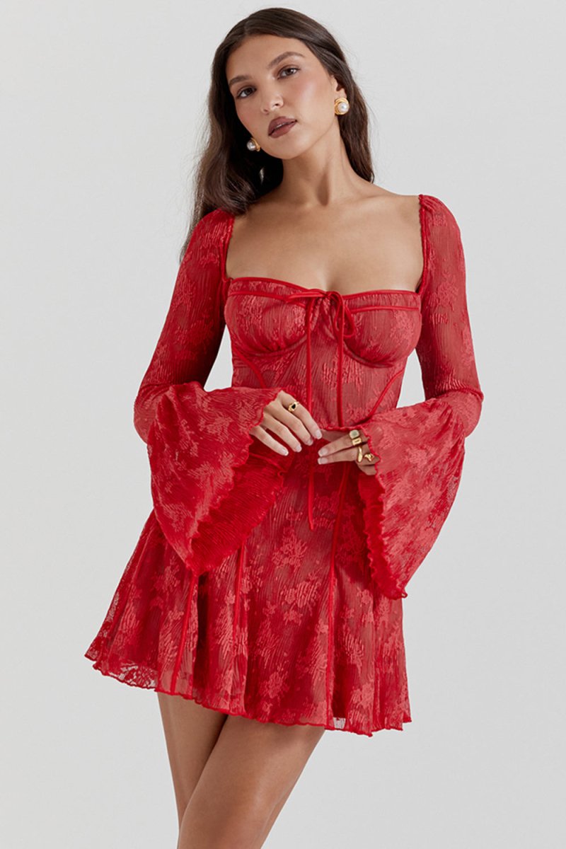 Vintage Spitzen-Corsettkleid für eine elegante Silhouette