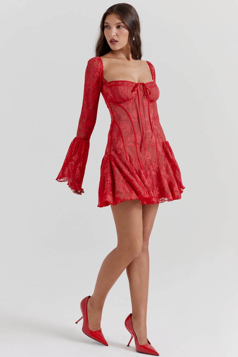 Vintage Spitzen-Corsettkleid für eine elegante Silhouette