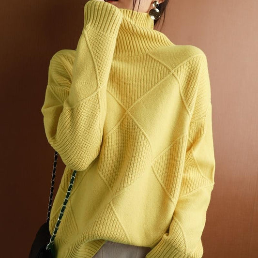 Cashmere-tröja med rullkrage: Elegans och komfort för vintern